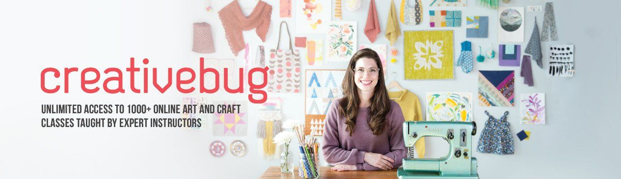 Creativebug: Unlimited access to 1--+ online art and craft classes taught by expert instructors